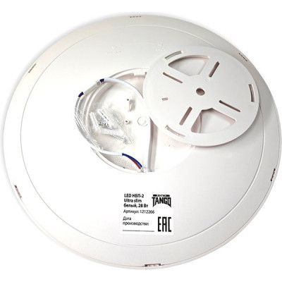 Светильник потолочный LED  24W, 3000/4000/6500K, 2400Лм, 230*25, TANGO НБП-2 [1212264] белый