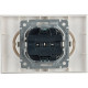 Розетка с/у 2x2P+Е 16A, IP20, в сборе, IEK BRITE [BR-R21-16-K36-F] жемчуг
