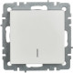 Выключатель с/у 1-кл 10А, IP20, с подсветкой, IEK BRITE [BR-V10-1-10-K01] белый