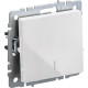 Выключатель с/у 1-кл 10А, IP20, с подсветкой, IEK BRITE [BR-V10-1-10-K01] белый