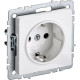 Розетка с/у 2P+E 16A, IP20, в сборе со шторками, IEK BRITE [BR-R14-16-K01] белый