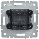 Выключатель с/у 2-кл 10А, IP20, с подсветкой, IEK BRITE [BR-V20-1-10-K01] белый
