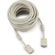 Кабель VGA 15M/15M 20,0м Premium тройной экран, феррит.кольца Cablexpert [CC-PPVGA-20M]