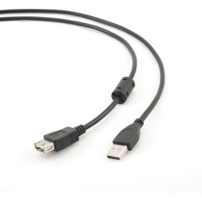 Кабель USB2.0 AM - AF удлинитель, 1.8м, ферр. фильтры, Cablexpert [CCF-USB2-AMAF-6]