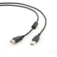Кабель USB2.0 AM - AF удлинитель, 1.8м, ферр. фильтры, Cablexpert [CCF-USB2-AMAF-6]