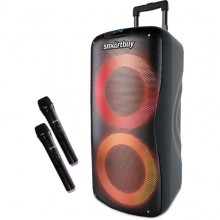 Колонки SmartBuy W1, BT, MP3, FM-радио, 2 беспр.микроф., ПДУ, LED-свет, 100 Вт [SBS-5210]