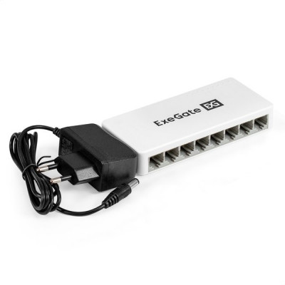 Коммутатор ExeGate EDES-1008C 8port 100/100Mbps неуправляемый компактное исполнение [298686]