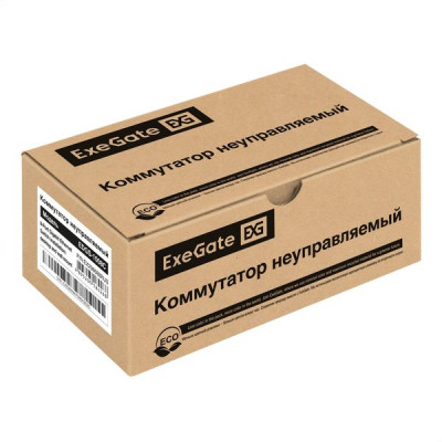 Коммутатор ExeGate EDES-1008C 8port 100/100Mbps неуправляемый компактное исполнение [298686]