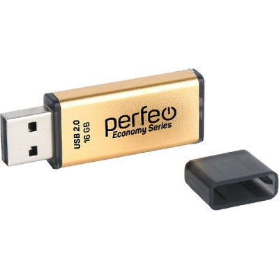 Накопитель USB Flash 16Gb Perfeo E03 Gold