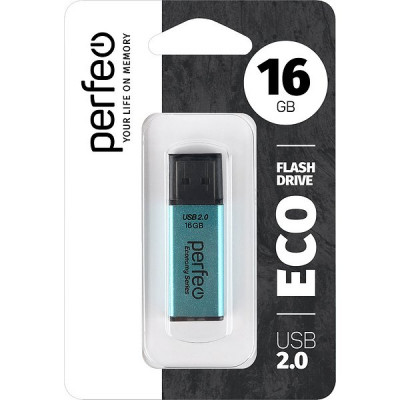Накопитель USB Flash 16Gb Perfeo E03 Green