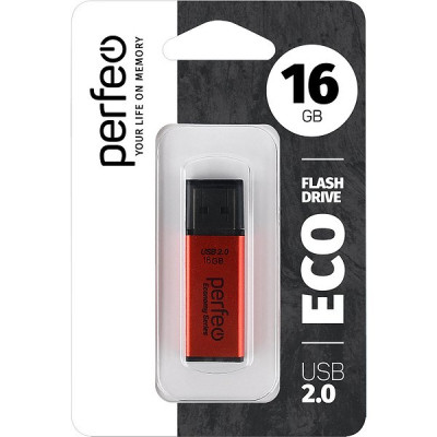 Накопитель USB Flash 16Gb Perfeo E03 Red