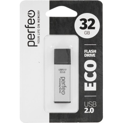 Накопитель USB Flash 32Gb Perfeo E03 Silver
