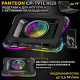 Подставка для ноутбука Jet.A PANTEON CP-191L RGB Black с активным охлаждением