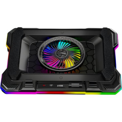 Подставка для ноутбука Jet.A PANTEON CP-191L RGB Black с активным охлаждением