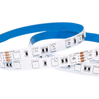 Лента LED 24В IP20 SMD5050  60/м, RGB, 14,4Вт/м, 5м/ц.1м, 4L [291913]