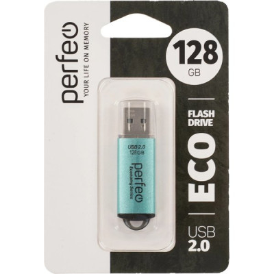 Накопитель USB Flash 128Gb Perfeo E01 Green