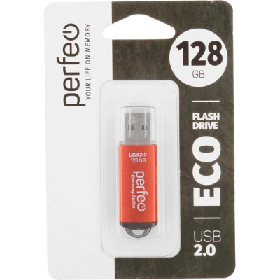 Накопитель USB Flash 128Gb Perfeo E01 Red