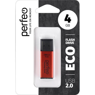 Накопитель USB Flash 4Gb Perfeo E03 Red
