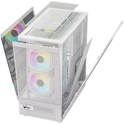 Корпус без БП Formula Crystal Z8 ATX 9x120mm 7x140mm 1xUSB2.0 1xUSB3.0 1xUSB3.1 белый