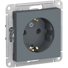 Розетка с/у 2P+E 16A, IP20, Schneider Electric ATLASDESIGN [ATN000743] грифель