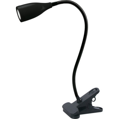 Светильник настольный LED  4W, 4000K, 380Лм, мех., прищепка, Uniel [ULM-D501 4W/4000K BLACK] черный