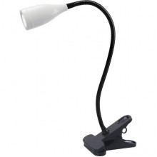 Светильник настольный LED  4W, 4000K, 380Лм, мех., прищепка, Uniel [ULM-D501 4W/4000K WHITE] белый
