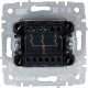 Выключатель с/у 3-кл 10А, IP20, IEK BRITE [BR-V30-0-10-K47] алюминий