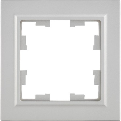 Рамка 1п, IP20, IEK BRITE [BR-M12-K47] алюминий