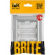 Рамка 1п, IP20, IEK BRITE [BR-M12-K47] алюминий