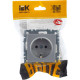 Розетка с/у 2P+E 16A, IP20, IEK BRITE [BR-R11-16-K47] алюминий