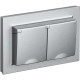 Розетка с/у 2x2P+E 16A, IP20, в сборе, со шторками и крышкой, IEK BRITE [BR-R26-16-44-K47-F] алюмини