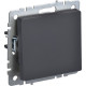Переключатель с/у 1-кл 10А, IP20, IEK BRITE [BR-V12-0-10-K53] графит