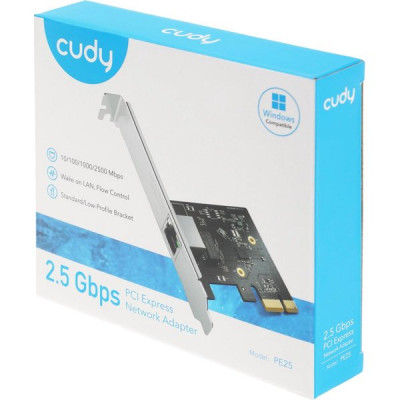 Сетевая карта Cudy PE25 10/100/1000/2500Mbps PCI-Ex1