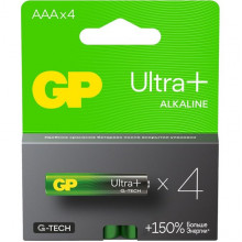 Батарейка GP AAA LR03 Ultra Plus G-TECH Alkaline [BL4/40] [GP 24AUPA21-2CRSB4]