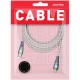 Кабель Type-C - Lightning, 1.0м, 3A, прозрачные наконечники, SmartBuy [IK-12-PDTRANSP-GRAY]