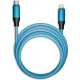 Кабель Type-C - Lightning, 1.0м, 3A, супертолстый, SmartBuy [IK-12-PDBOLD-BLUE]