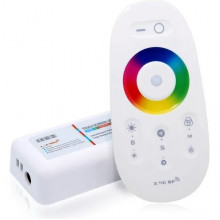 Контроллер ленты LED RGB 12/24В MAX 24А, радио пульт сенсорный, 86*46*23, LEEK [LE010620-003]