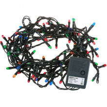 Гирлянда Нить  5м, темная, 100LED, 220V, контр. 8 режимов, МУЛЬТИ, TDM [SQ0361-0005]