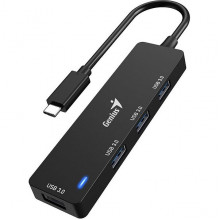 Переходник USB Type-C - 4xUSB3.0, Genius [UH-400]