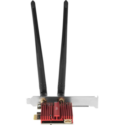 Адаптер Wi-Fi Cudy WE3000S трехдиапазонный, 2.4/5/6ГГц, до 5378 Мбит/с, 2х5dBi внеш. ант., BT, PCI-E