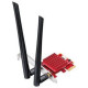 Адаптер Wi-Fi Cudy WE3000S трехдиапазонный, 2.4/5/6ГГц, до 5378 Мбит/с, 2х5dBi внеш. ант., BT, PCI-E