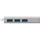 Кабель-адаптер ExeGate EXE-77U3T-45 USB3.0 -> RJ45 10/100/1000 Мбит/с, 10см + 3*USB3.0 [294185]