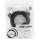 Кабель USB2.0 AM - AF удлинитель, 4.5м, экран, ферр. фильтры, Cablexpert [CCF-USB2-AMAF-15] черный