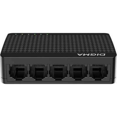 Коммутатор Digma DSW-105GE 5x10/100/1000Mbps, пластиковый корпус