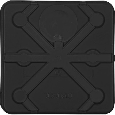 Коробка распаячная о/у  70*70*40мм, крышка, IP66, прям.монтаж, 6вх, TDM [SQ1401-2911][140] черная