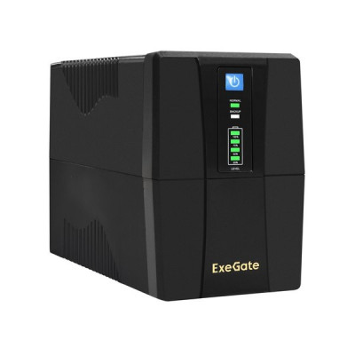 ИБП ExeGate SpecialPro UNB-650.LED.AVR.2SH.RJ.USB (650VA/360W, LED, AVR, 2*Schuko, RJ45/11) [285597]