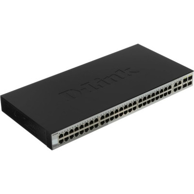 Коммутатор D-Link DGS-1210-52/F3A WebSmart с 48 портами 1000Base-T и 4 комбо-портами 1000Base-T/SFP
