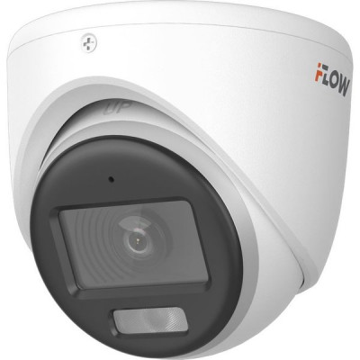 Камера 4-в-1 iFLOW купол 2MP[2.8мм]; 105°; mic; ИК+LED[20м]; IP67 [F-AC-2326M] (аналог DS-T203L)