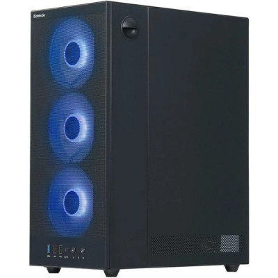 Корпус без БП DEFENDER RaptorX черный,ATX,4fans,switchM/BSync [25122]
