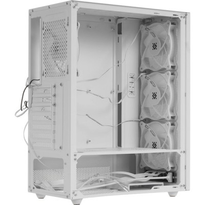 Корпус без БП DEFENDER RaptorX белый,ATX,4fans,switch&M/BSync [25123]